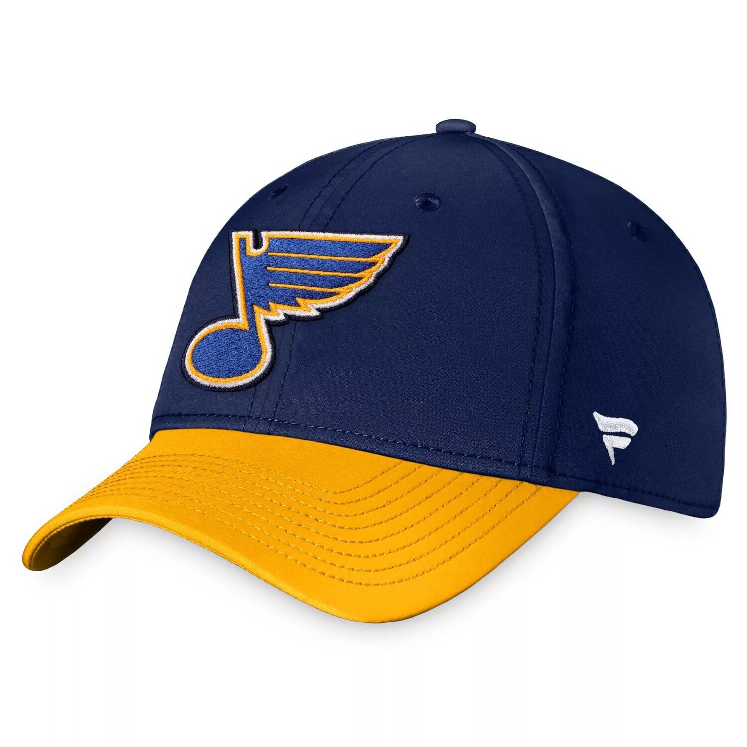 

Мужская гибкая шапка с фирменным логотипом Fanatics темно-синего цвета St. Louis Blues Core Primary