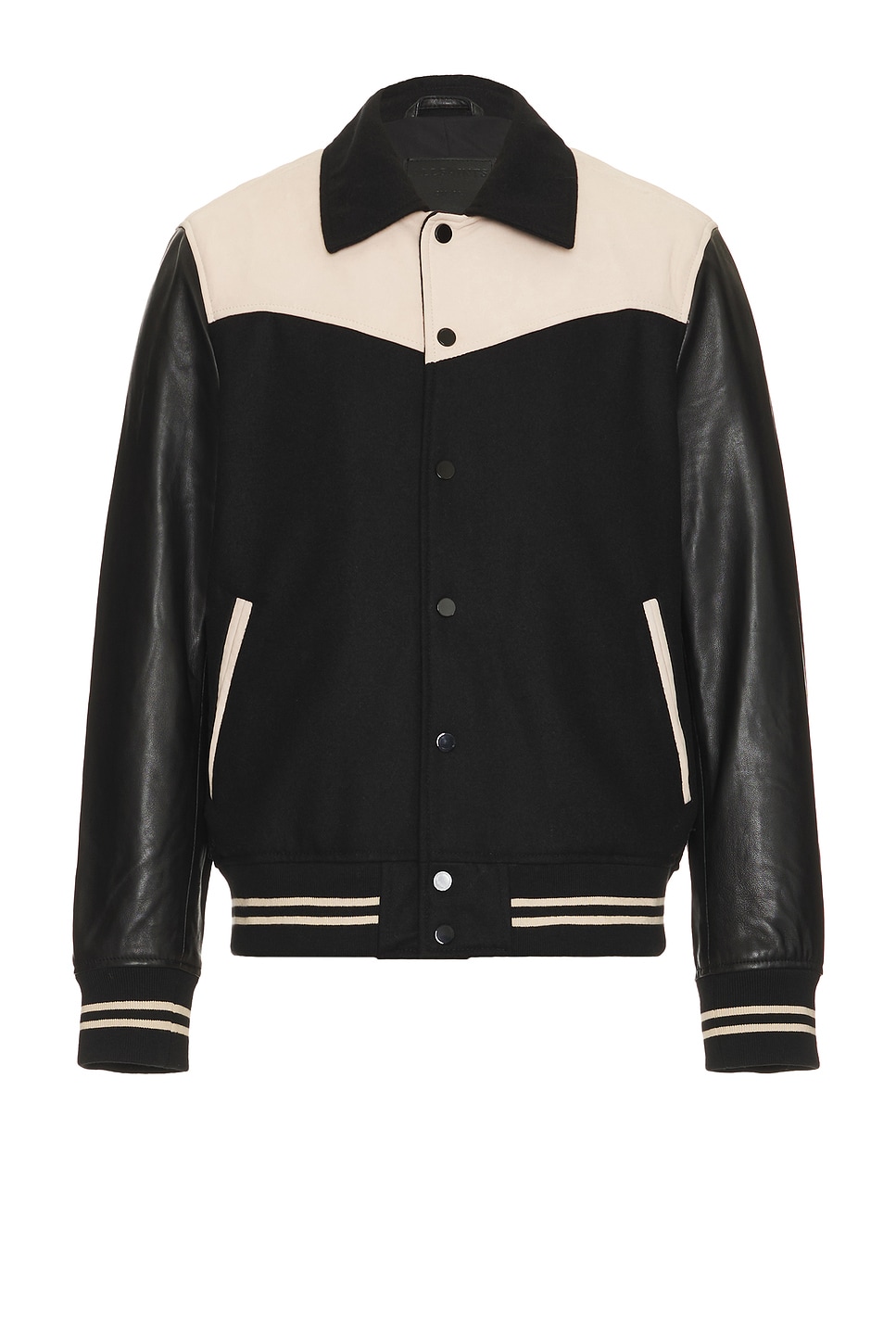 

Бомбер Pendleton Allsaints, black & ecru white