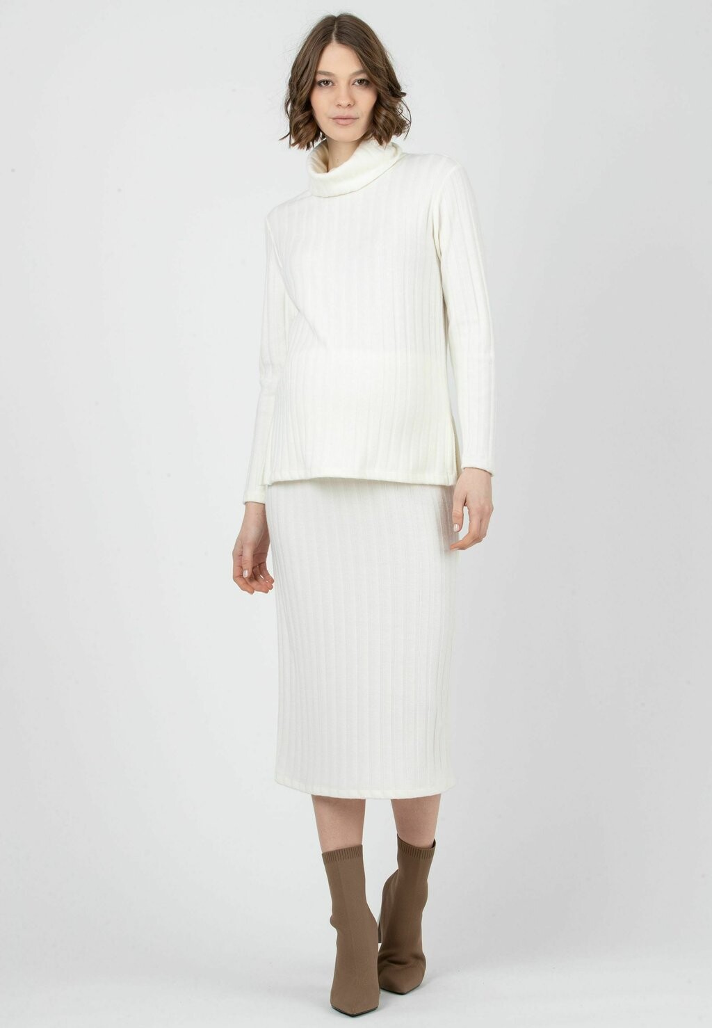

Джемпер WITH HIGH NECK Attesa Maternity, белый