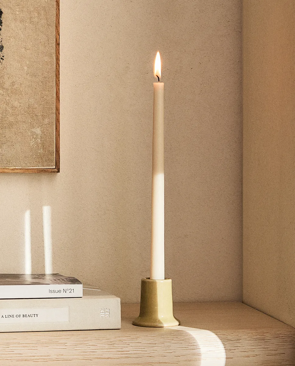 

Подсвечник из керамогранита Zara Home, зеленый