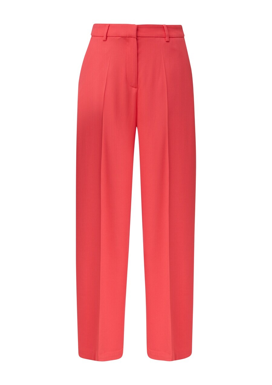 

Широкие брюки comma casual identity Wide leg Pleated Pants, цвет melon