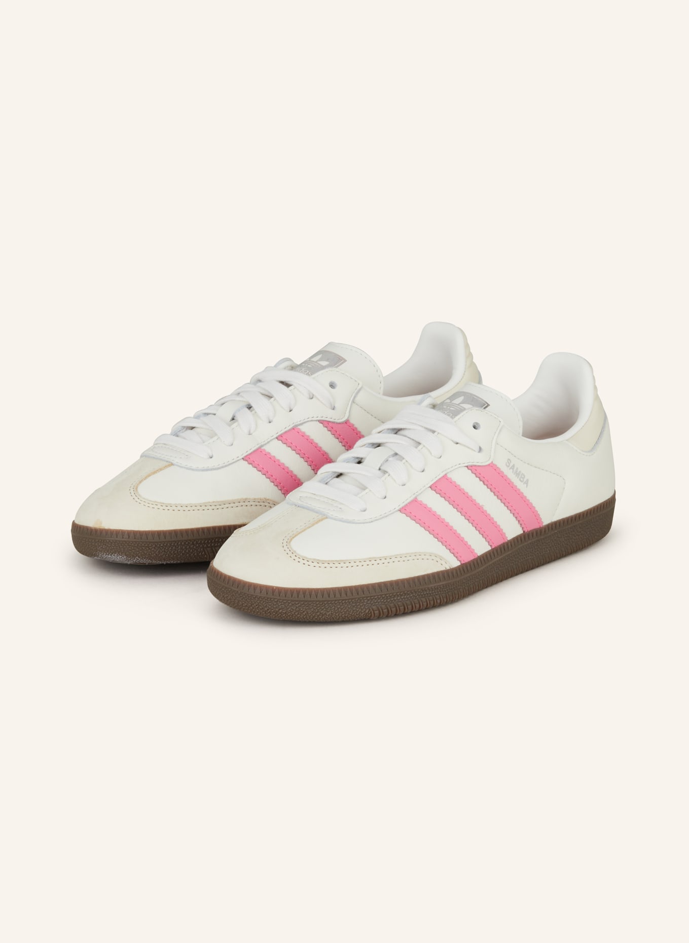 

Кроссовки samba og w adidas Originals, цвет ECRU/CREME/ROSA