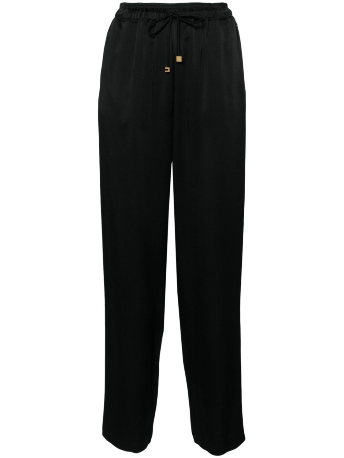 

Прямые брюки с кулиской Elisabetta Franchi, черный