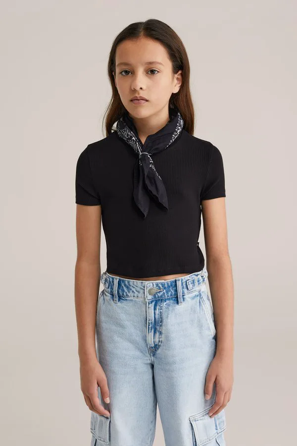 Простая футболка We Fashion, Black — фото 2