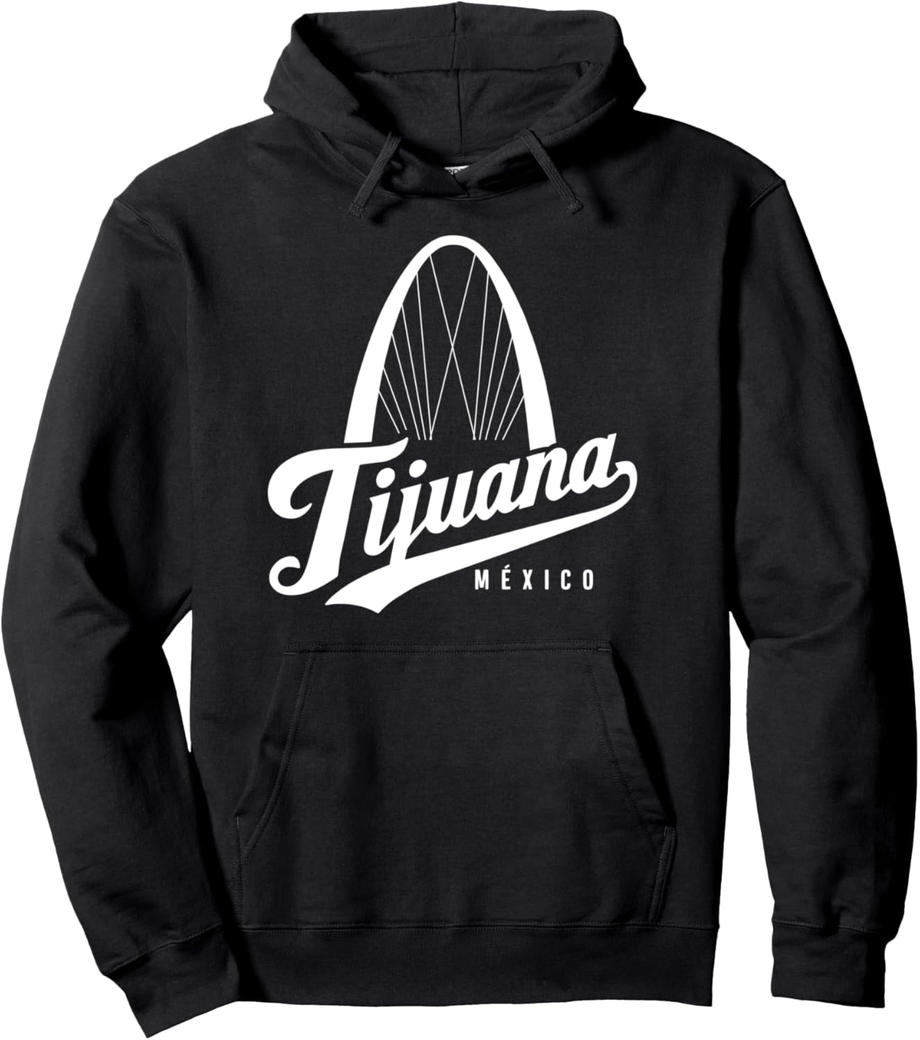 

Тихуана Мексика Ретро Винтаж Арч Мексиканская Граница Мексикано Худи Tijuana Tees, черный