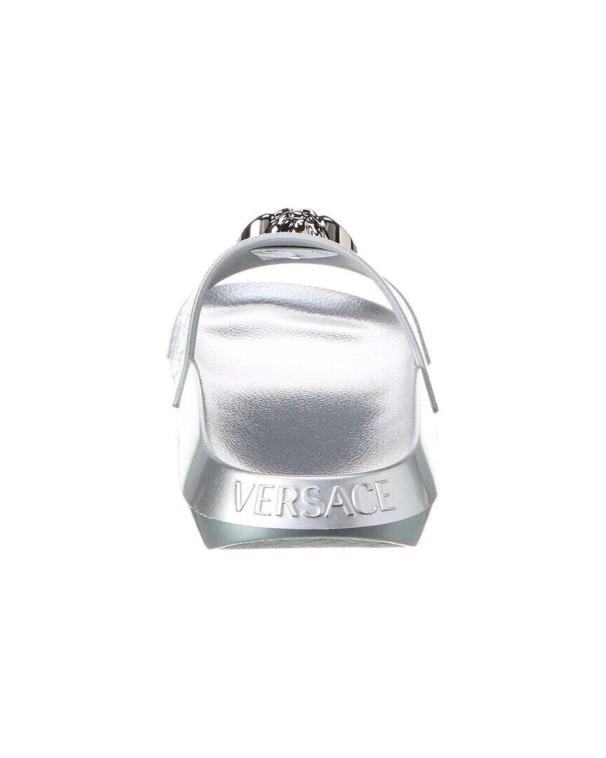 

Versace Резиновые шлепанцы Medusa Head, серебро