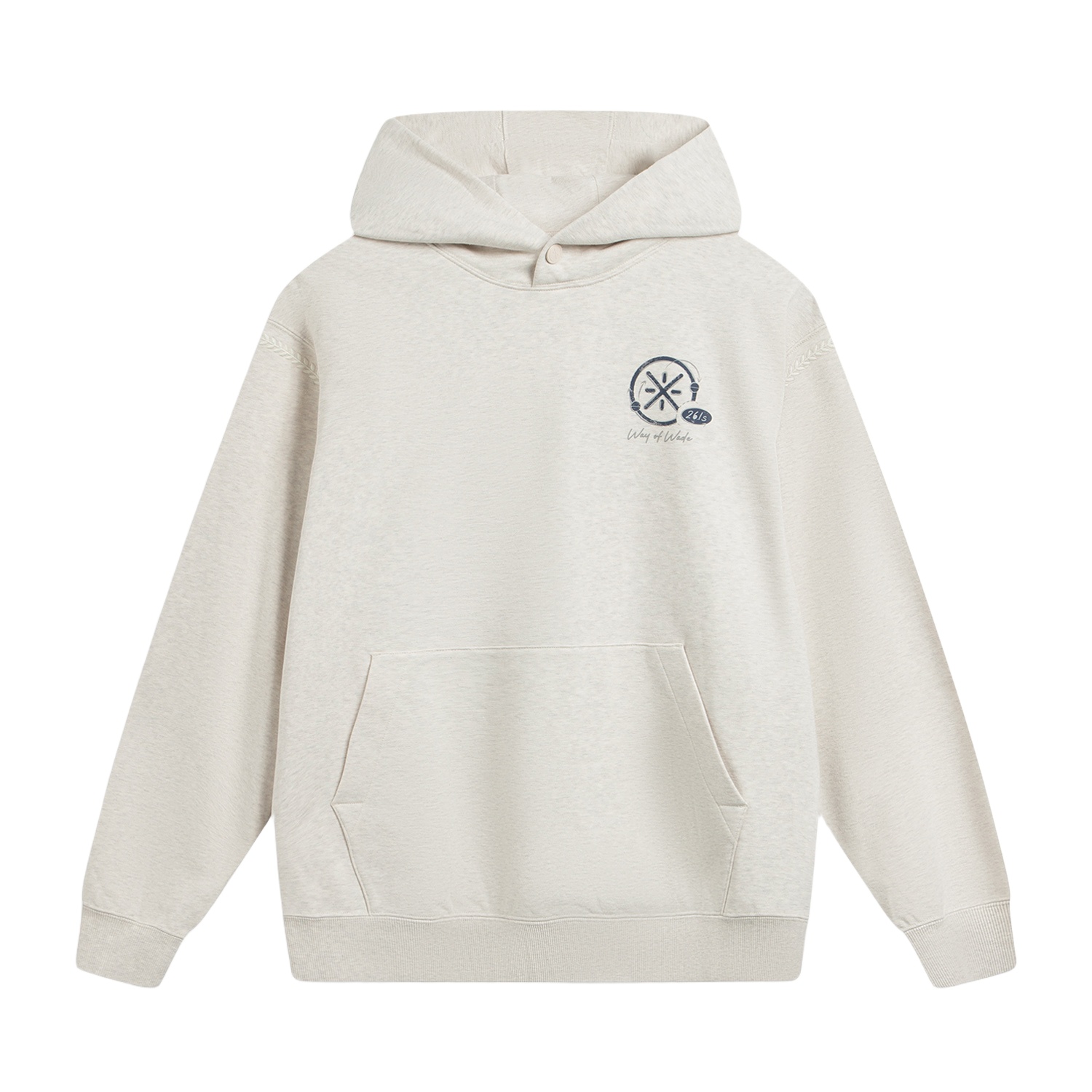 

Li-Ning Li Ning Wade Толстовка Мужская Heather Gray Tile Gray с капюшоном Moderate