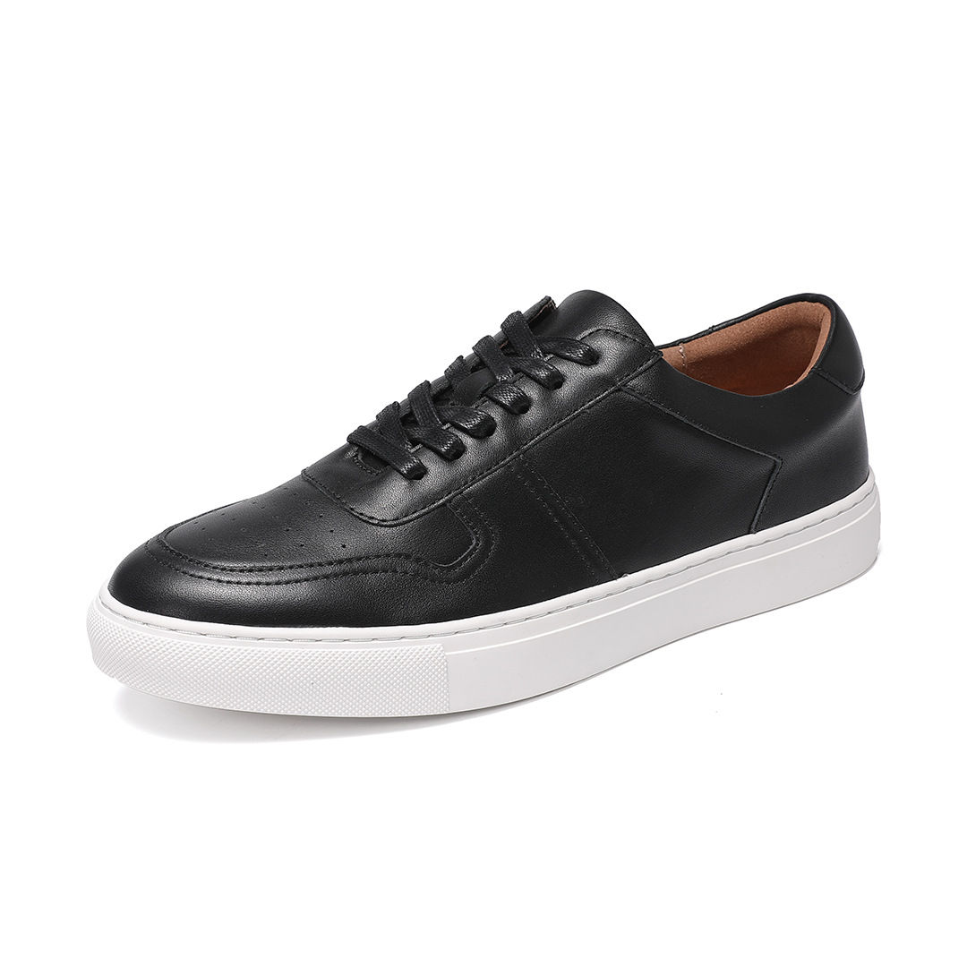 

Износостойкие дышащие низкие мужские кроссовки для скейтбординга Devanro, Black