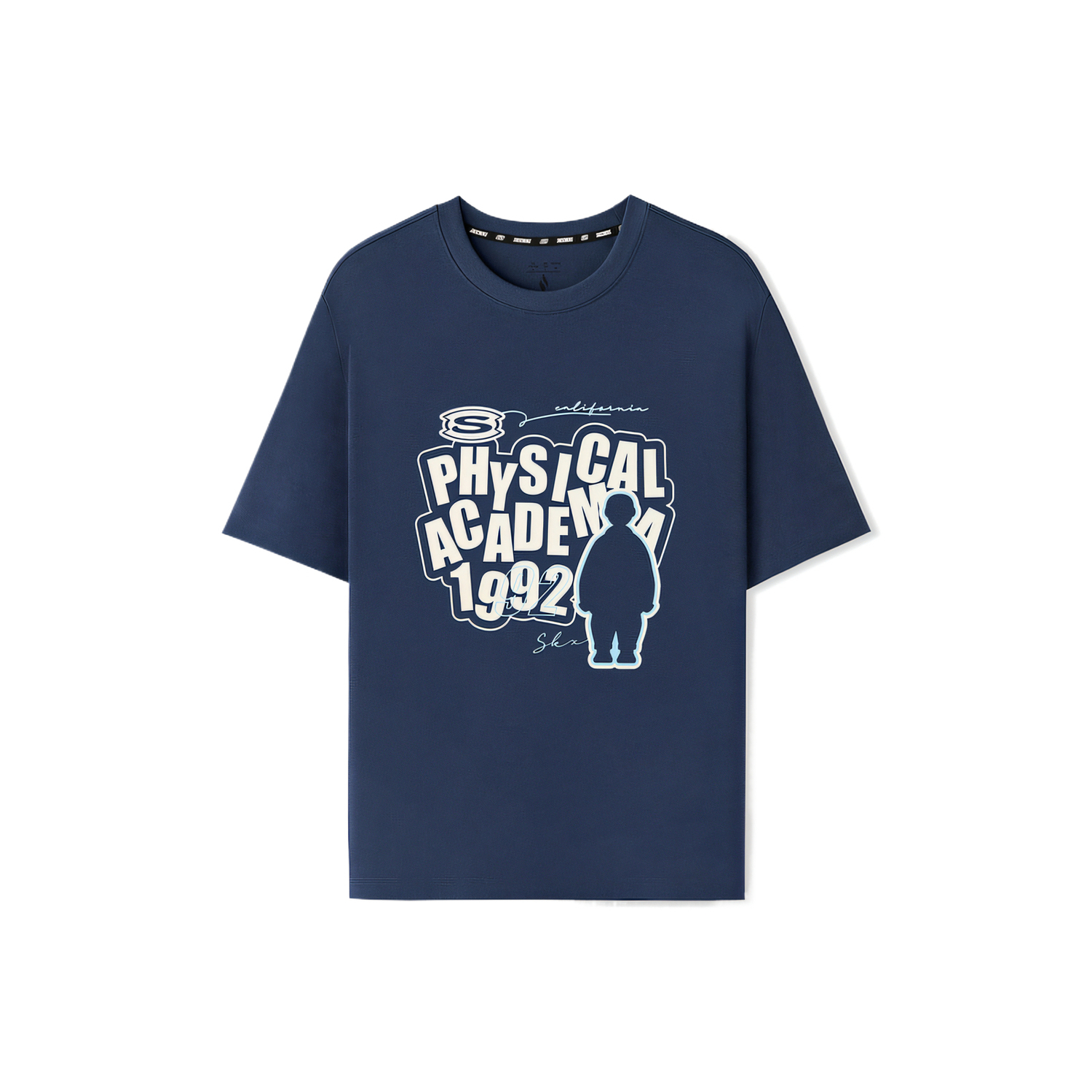 

Skechers Футболка мужская темно-синяя