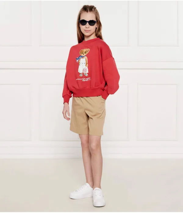 Толстовка Loose fit Polo Ralph Lauren, красный — фото 2