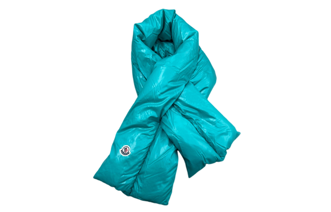

Moncler Вязаный шарф женский бирюзовый, Blue Green