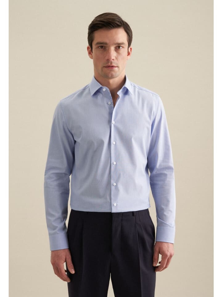 

Рубашка Seidensticker Business Hemd Slim, светло-синий