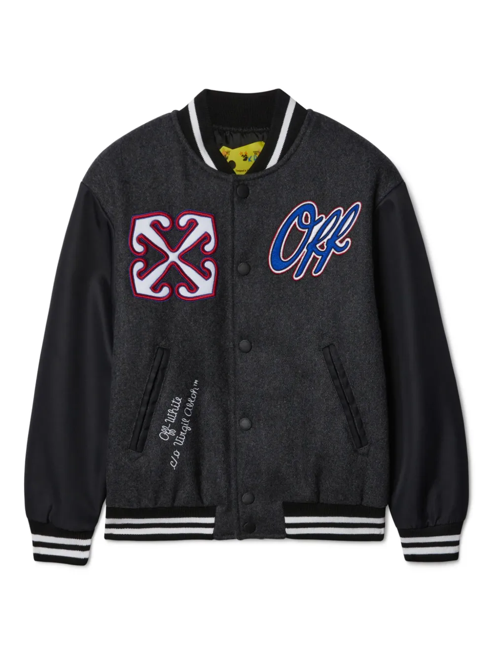 

Бомбер OW Patch OFF-WHITE KIDS, черный