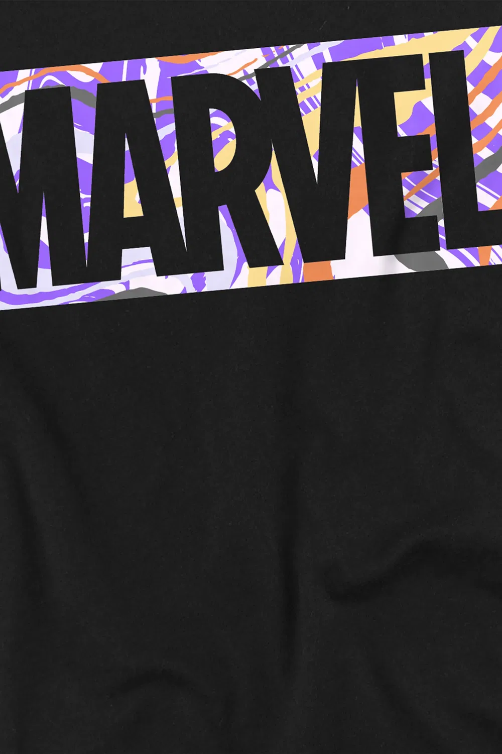 Детский свитшот с принтом Marvel, черный, черный — фото 2