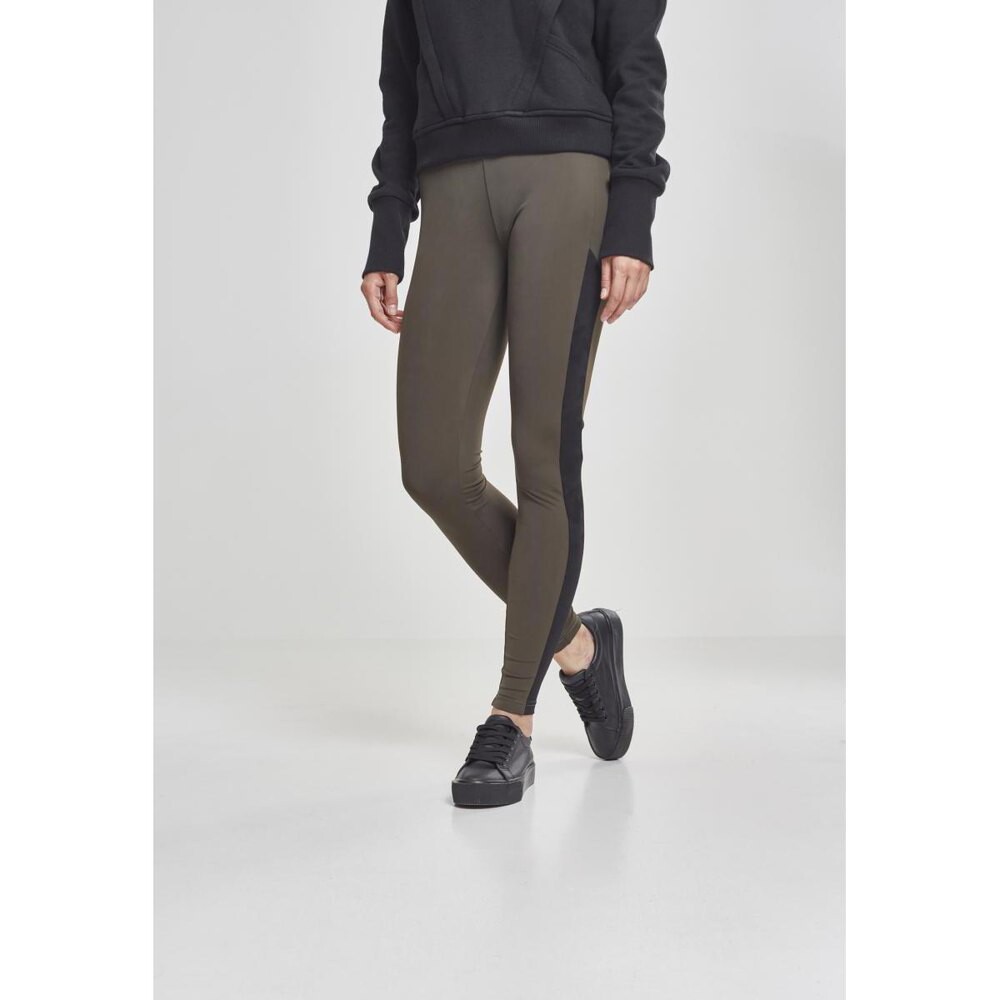 

Леггинсы Urban Classics Jacquard Striped, зеленый