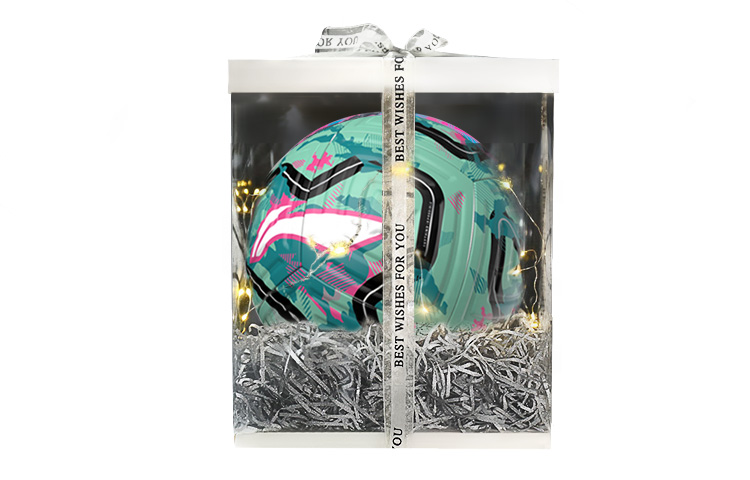 

LINING Размер 5 футбольный мяч TPU бесшовный термосварка Unisex синий зеленый