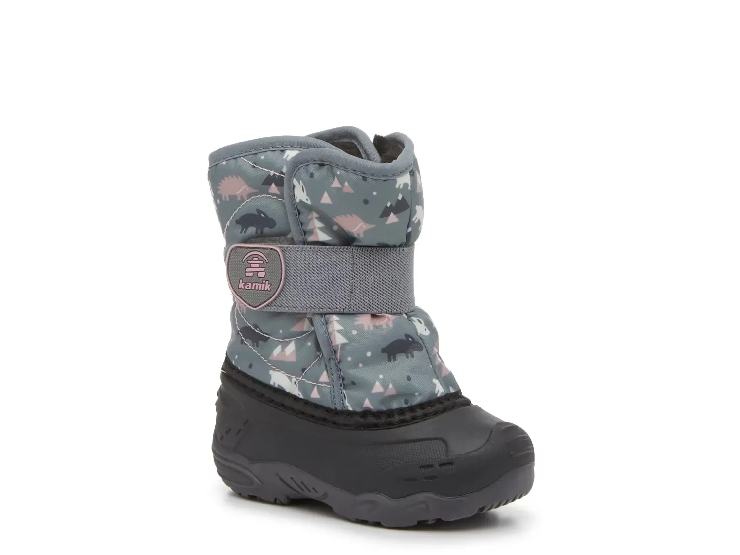 

Снежные ботинки Snowbug 6 Waterproof - детские Kamik, Grey/Pink/White