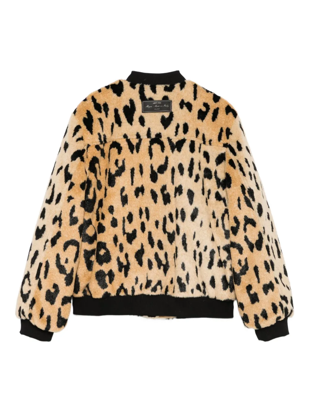 Бомбер из искусственного меха Msgm Kids, нейтральный — фото 2