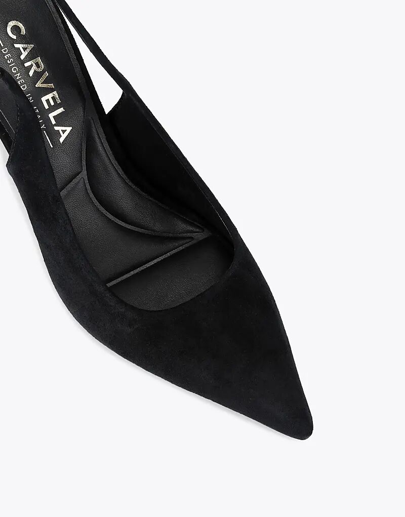 Туфли на каблуке Carvela Spirited из черной замши — фото 4