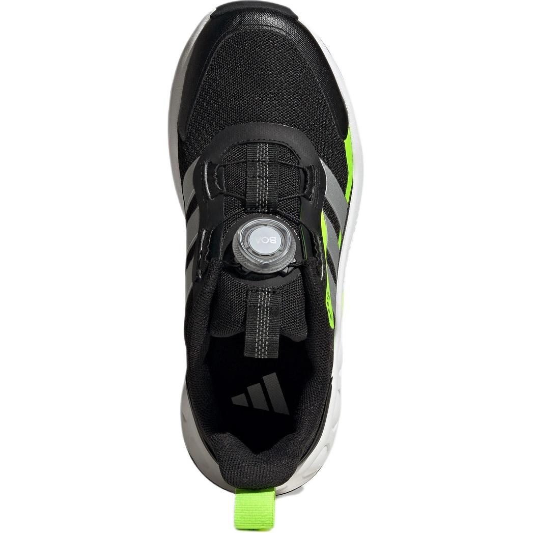 Adidas NITROBUBBLE противоскользящие износостойкие низкие детские кроссовки для повседневной носки, черные — фото 3