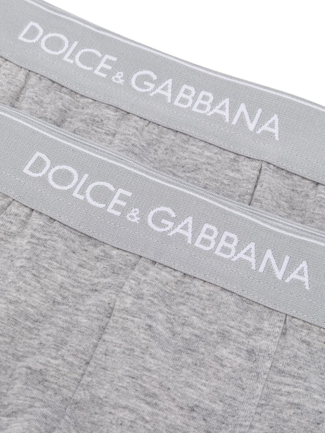 Dolce & Gabbana комплект из двух боксеров с логотипом, серый — фото 4