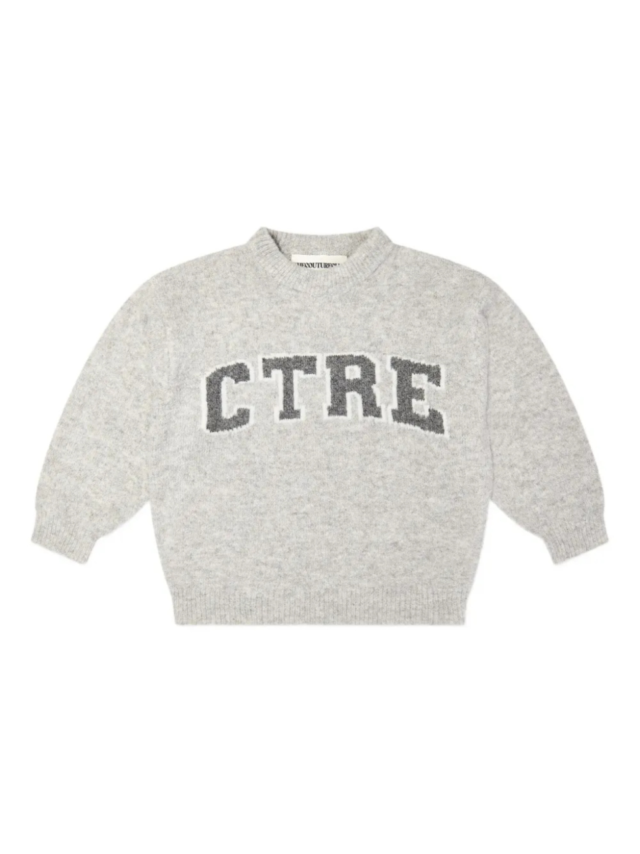 

Джемпер с монограммой THE COUTURE CLUB KIDS, серый