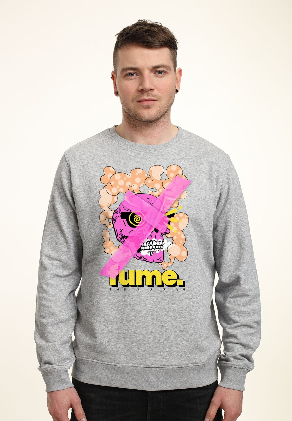 

Толстовка MATT KEELING FUME Henry Tiger, цвет Heather Grey