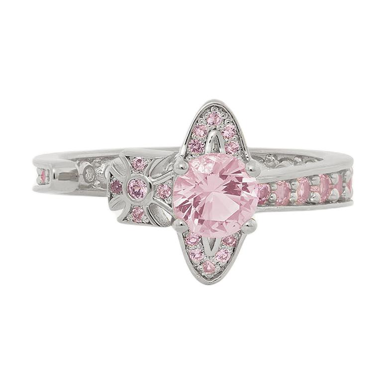 

Vivienne Westwood Кольцо украшение Recycled Silver Saturn женское Silver/Pink