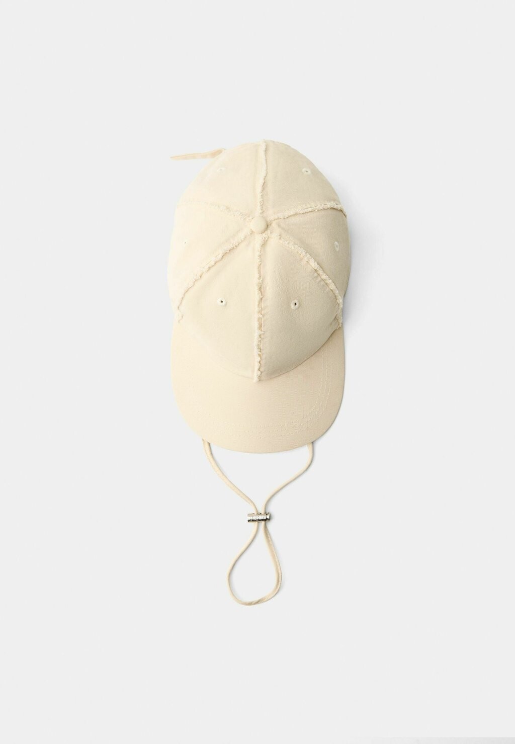

Бейсболка FRAYED Bershka, бежевый