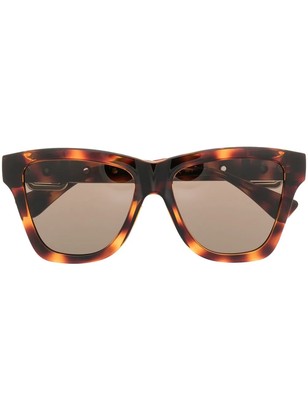

Солнцезащитные очки в оправе черепаховой расцветки Moschino Eyewear, коричневый