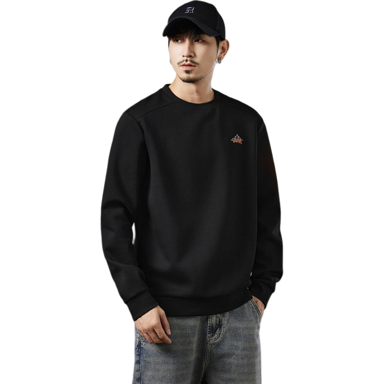 

Свитшот Unisex Crew Neck Moderate Regular Jeep, pure черный