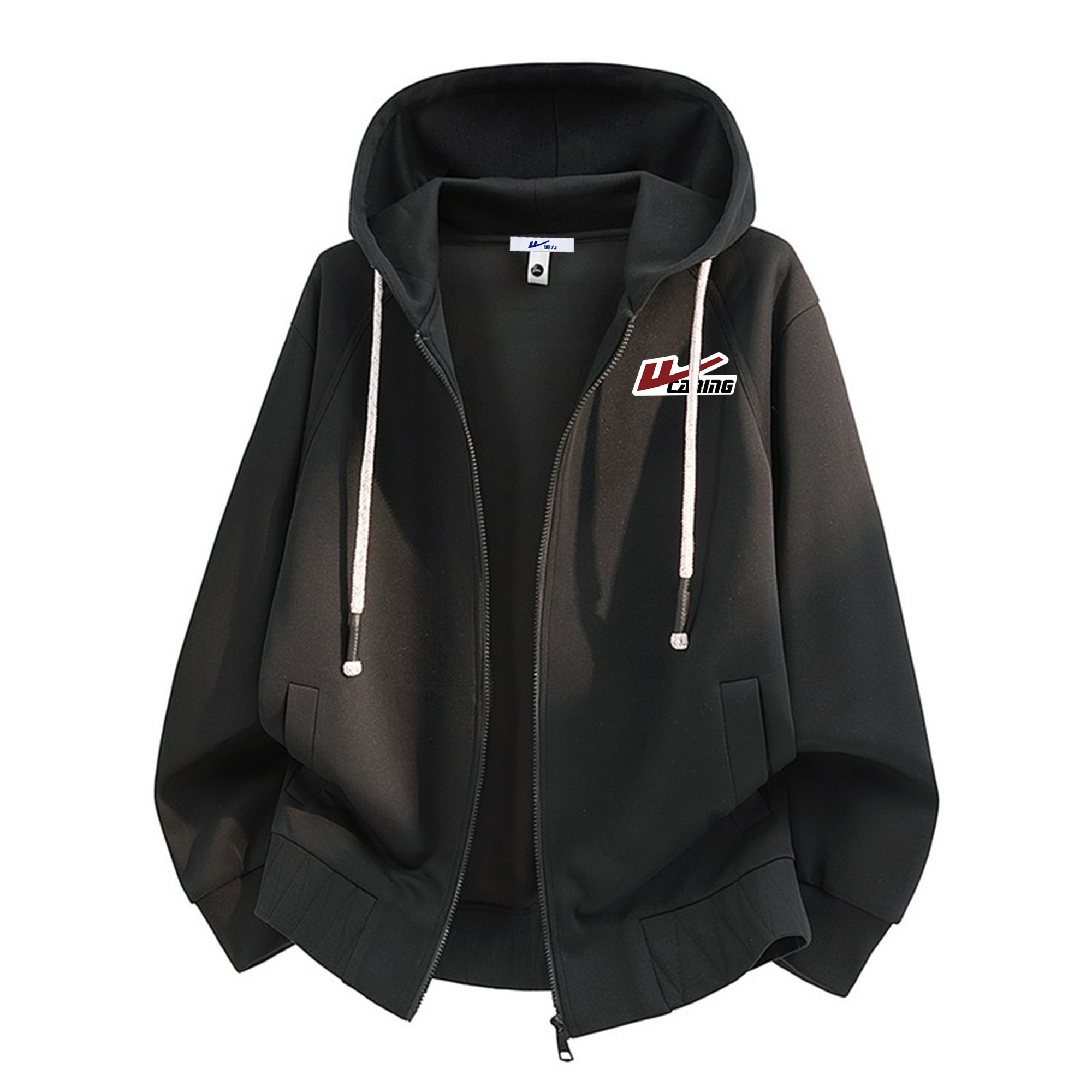 

Толстовка Unisex Hooded Moderate Cardigan WARRIOR, черный (diy badge)