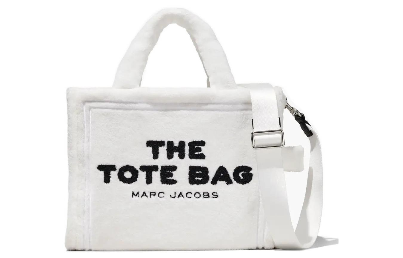 

MARC JACOBS Сумка-шоппер из махровой ткани, сумка-шоппер, сумка через плечо, сумка-тоут, женская белая Trumpets