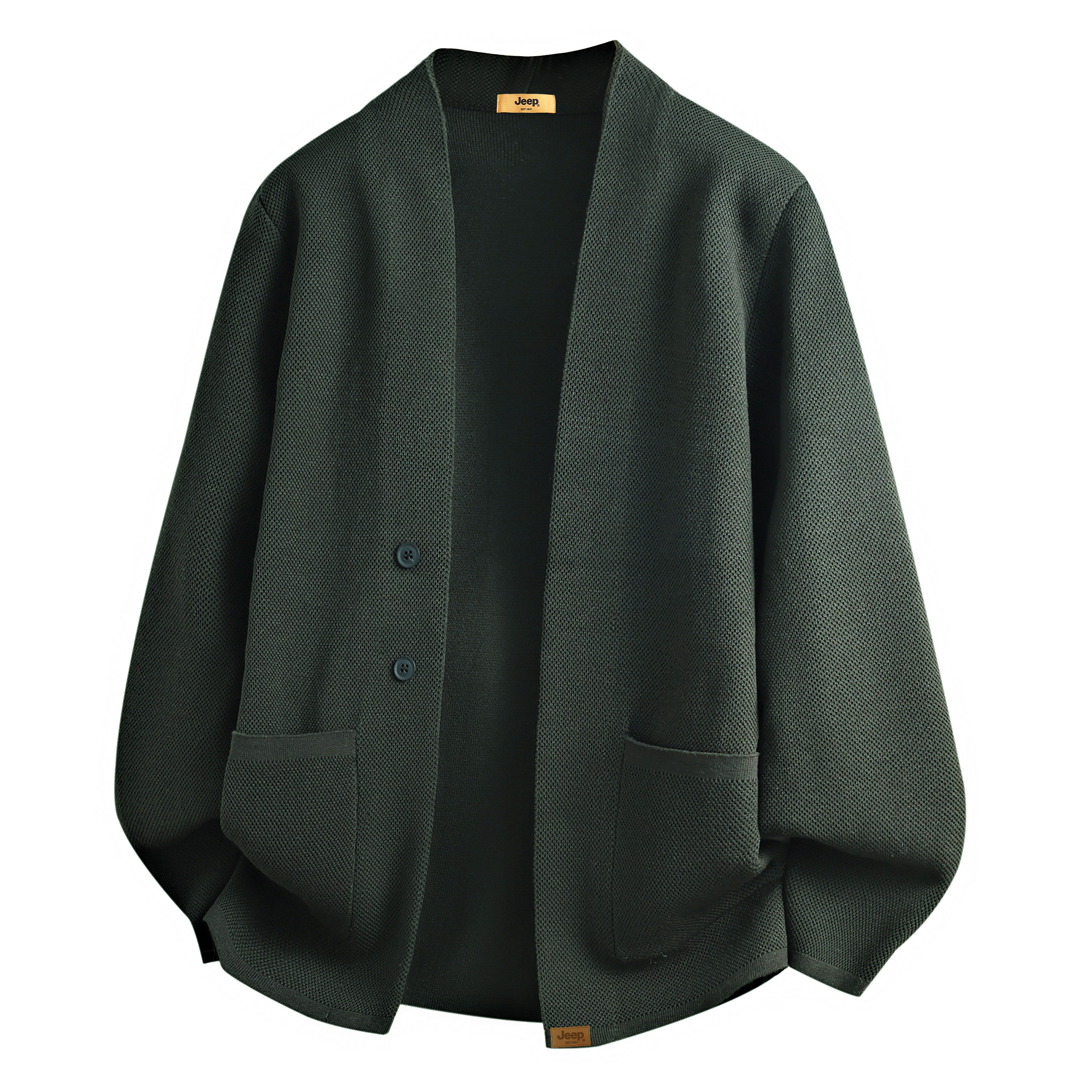 

Кардиган Unisex с полуоткрытым воротником Jeep, зеленый