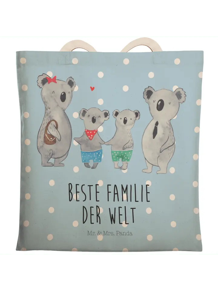 

Шоппер Mr. & Mrs. Panda, цвет blau pastell