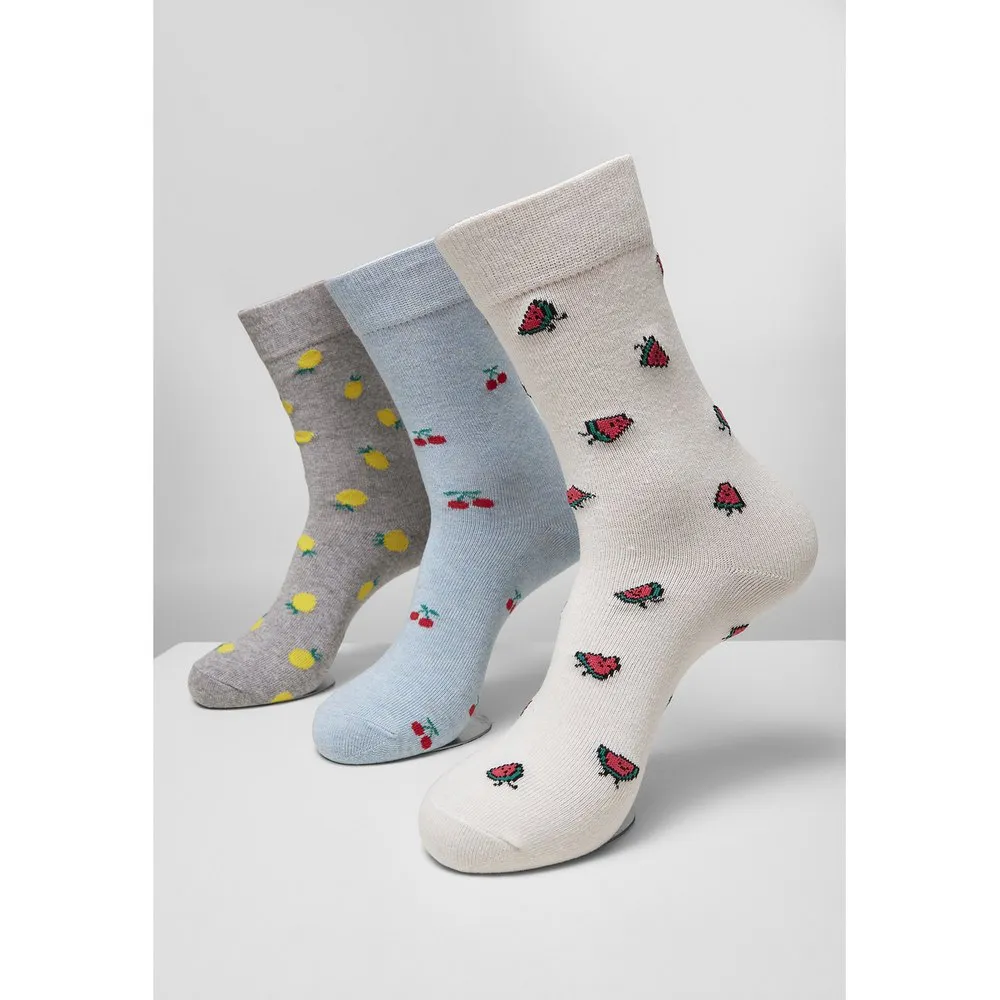 

Носки 3 шт Urban Classics Recycled Yarn Fruit, серый