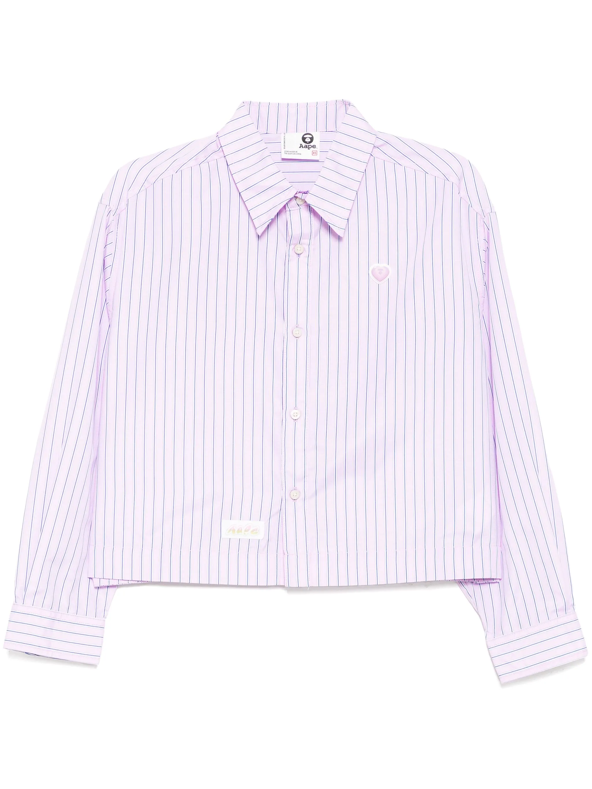 

Рубашка 22.25" с длинными рукавами Aape By A Bathing Ape, розовый