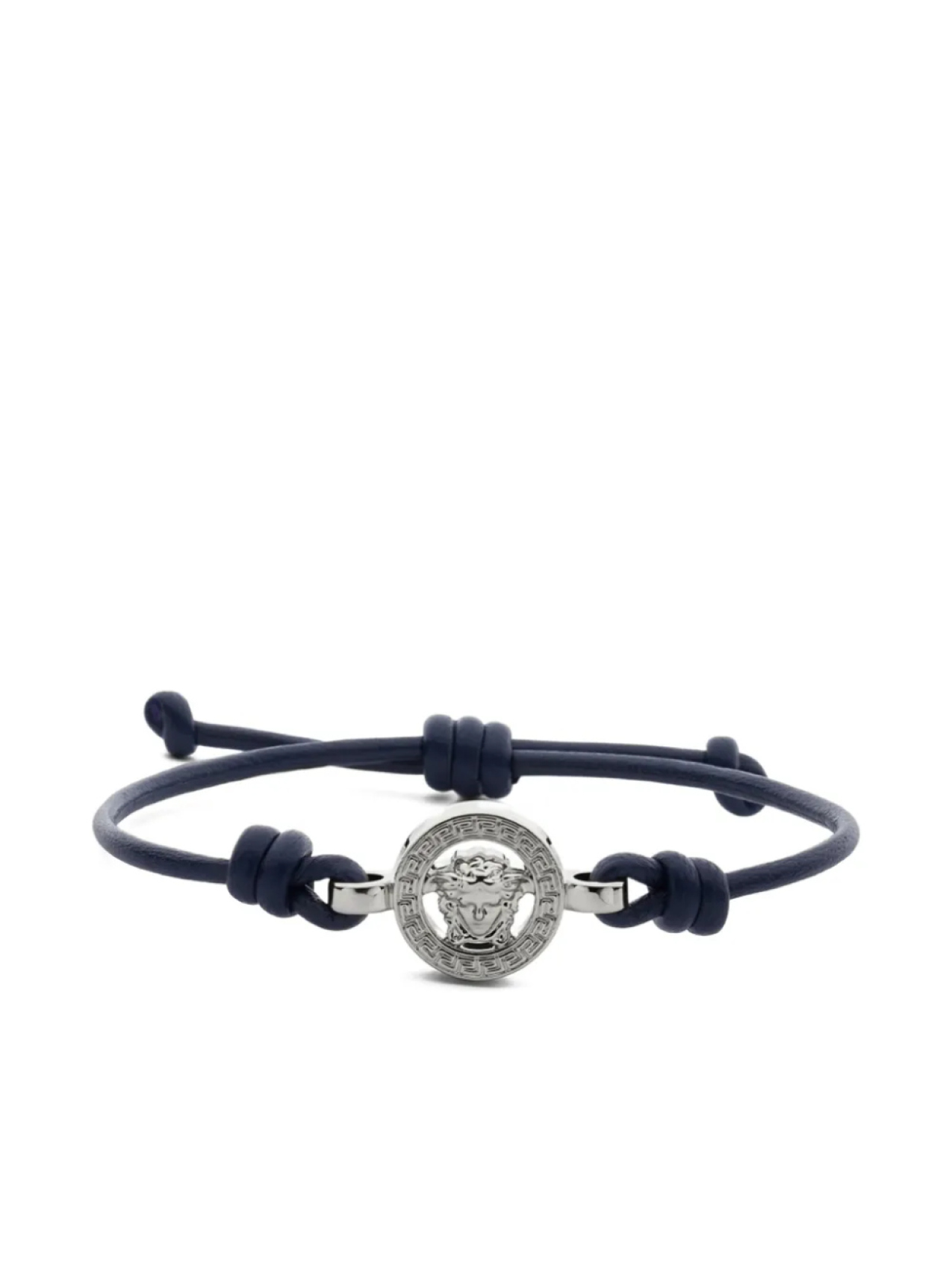 

Кожаный браслет Versace Medusa '95, серебряный