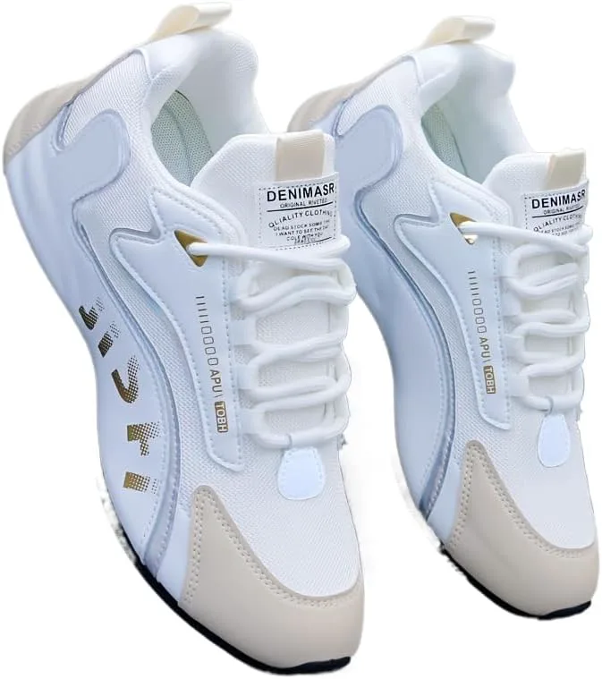 

Мужские модные кроссовки, удобные противоскользящие повседневные обувь с мягкой подошвой для активного отдыха на свежем воздухе Hhhchpm, белый