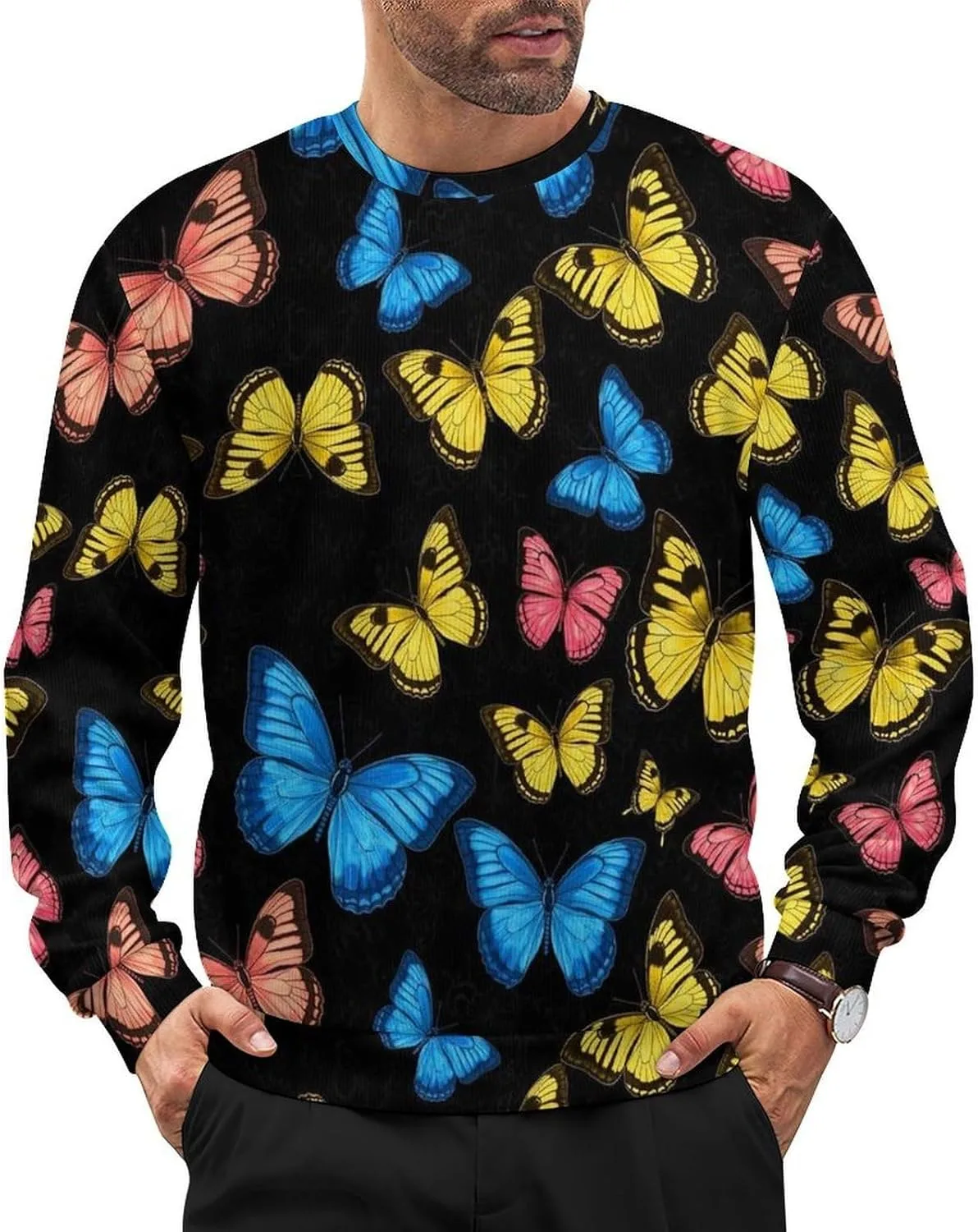 

Мужской свитер Soft Casual, легкий пуловер с длинным рукавом и круглым вырезом SEBNATAL