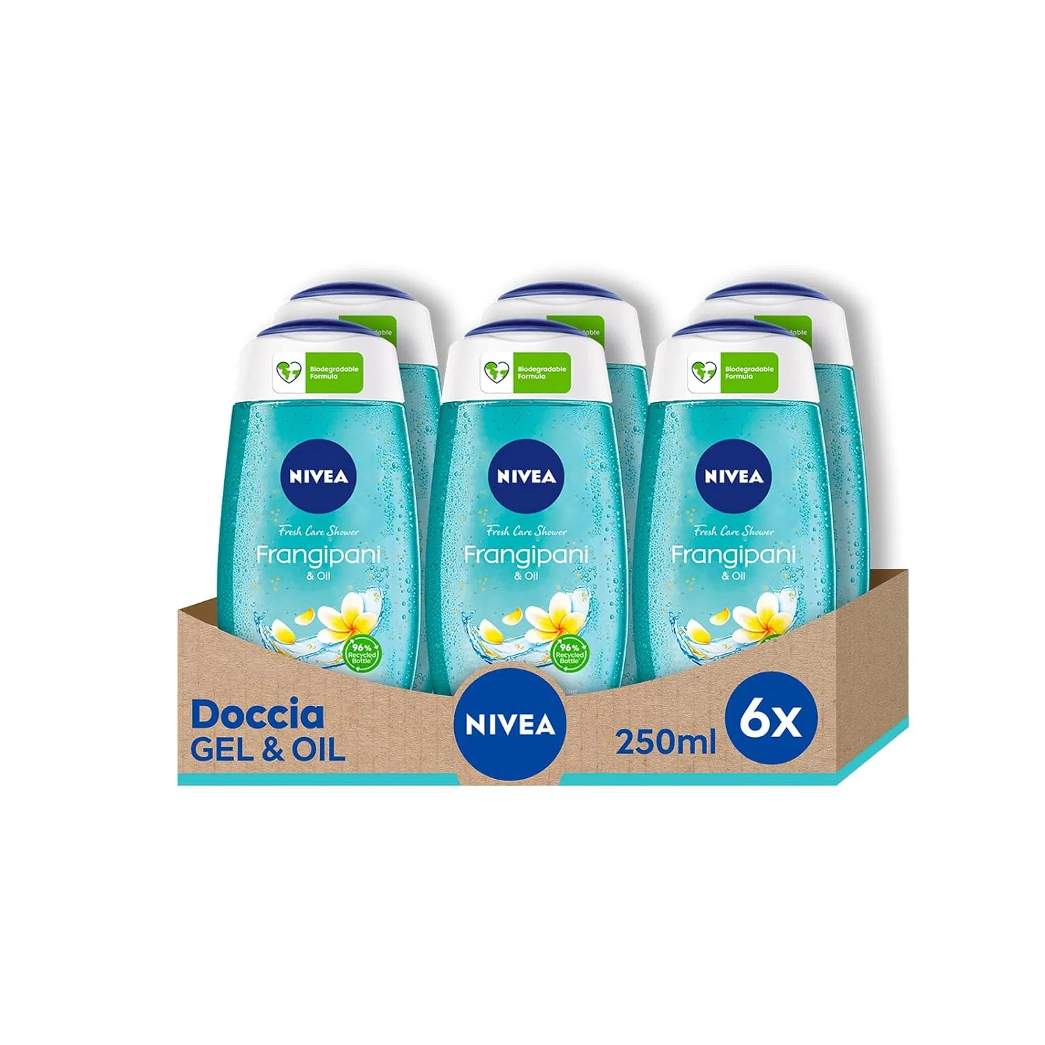 Гель для душа NIVEA Frangipani & Oil 6 x 250 мл Nivea