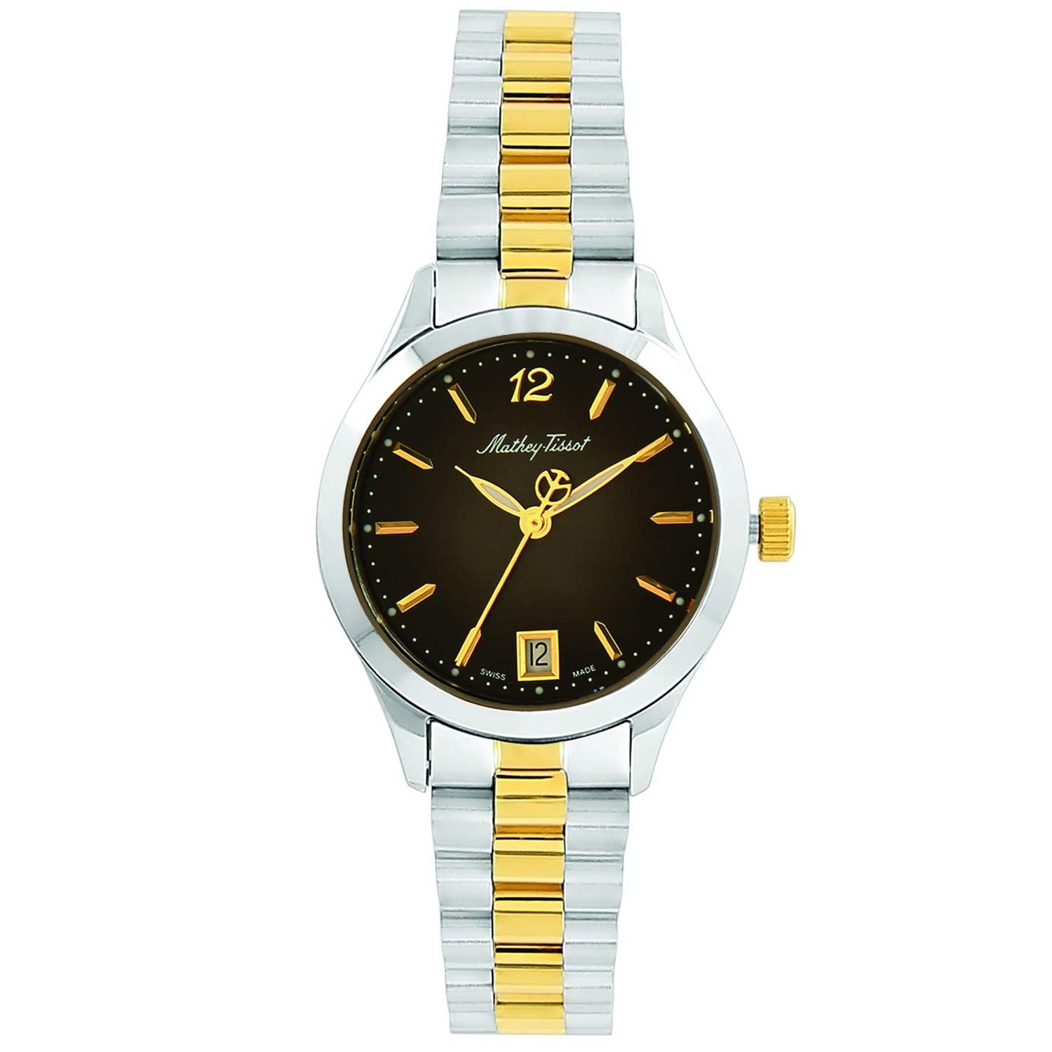 

Женские часы Mathey Tissot Urban с черным циферблатом