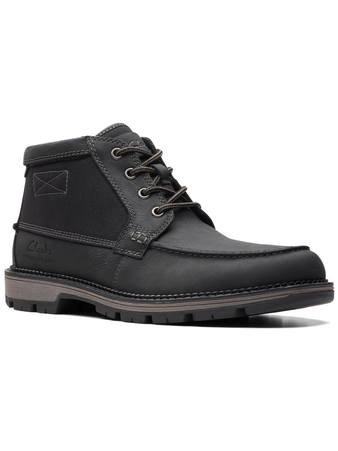 

MAPLEWALK MOC Мужские кожаные ботинки чукка с кожаным верхом Clarks, черный