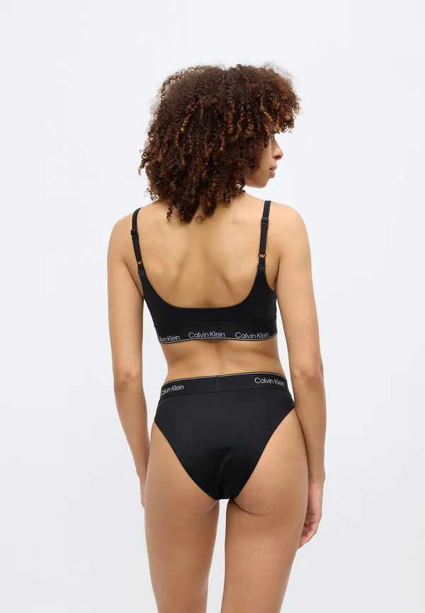 Топ от купальника с квадратным вырезом и вырезом-бралеттом Calvin Klein Swimwear, Black — фото 4