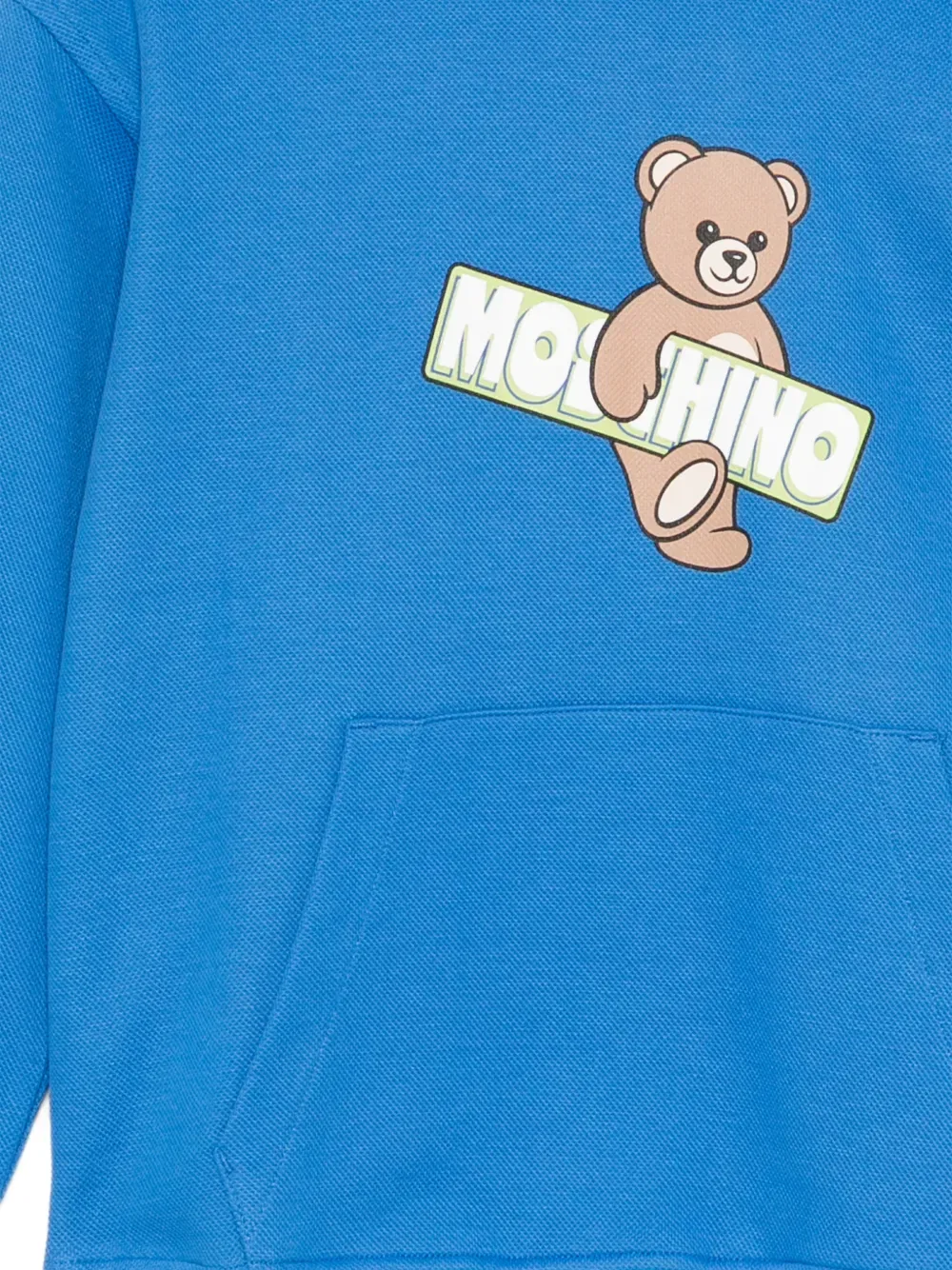 Толстовка с принтом "Мишка" Moschino Kids, синий — фото 3