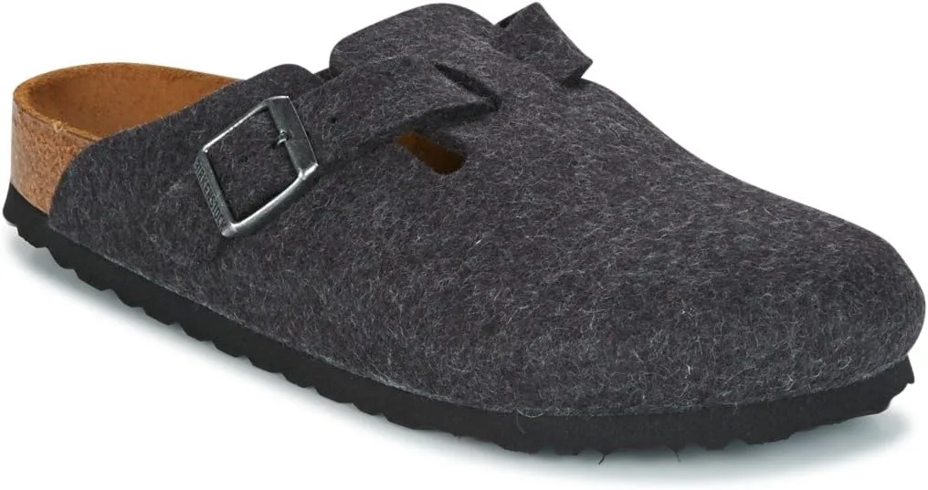 Birkenstock Boston Laine - мужские сабо, угольный