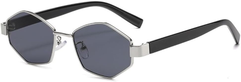 

Солнцезащитные очки с защитой UV400 | Металлическая маленькая оправа, цветные линзы | Для женщин и мужчин, для занятий спортом на открытом воздухе и путешествий DSVIGF, 01