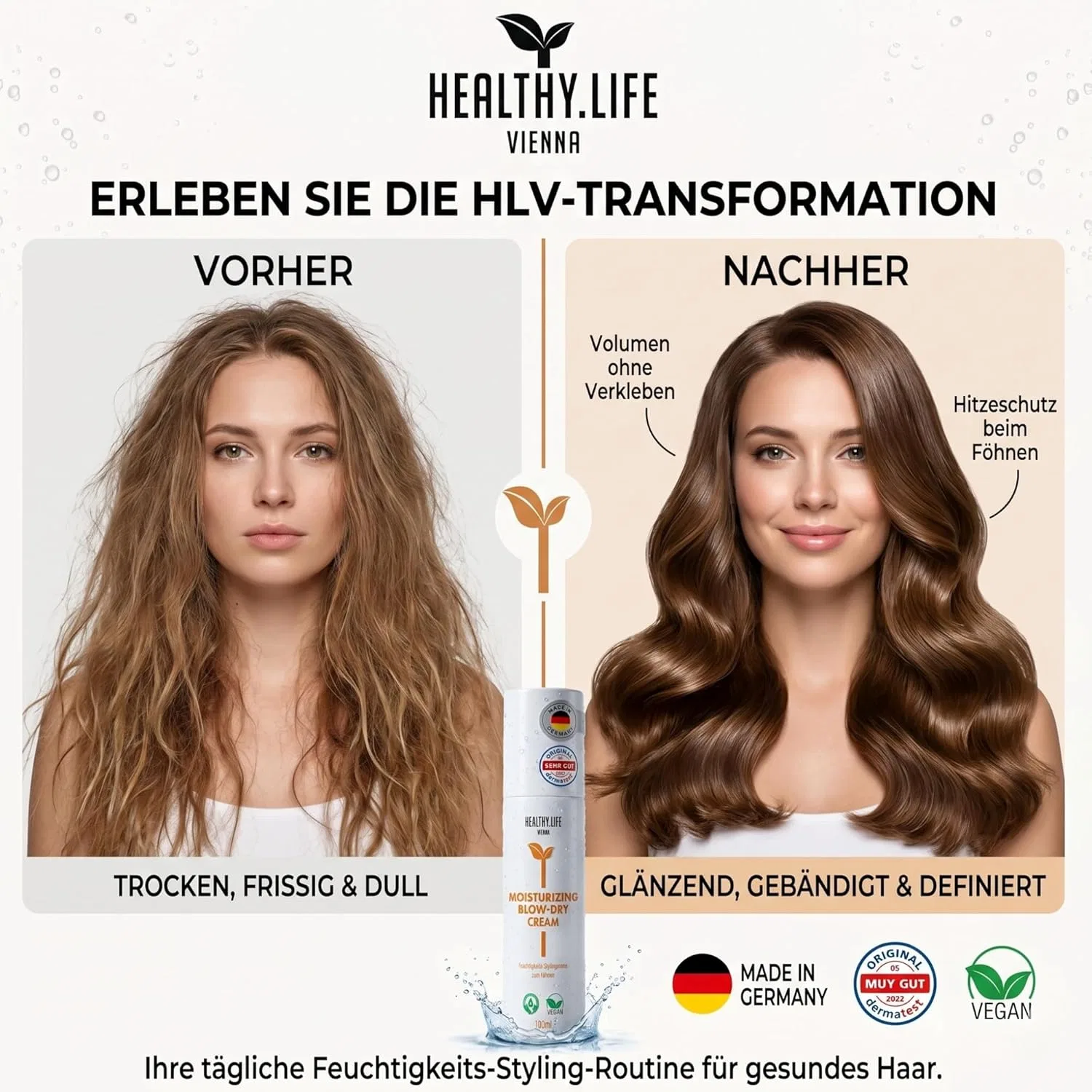 Увлажняющий крем для укладки волос HLV Healthy.Life Vienna — фото 3