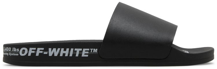 

Шлепанцы Off-White Industrial Belt Sliders 'Black', черный