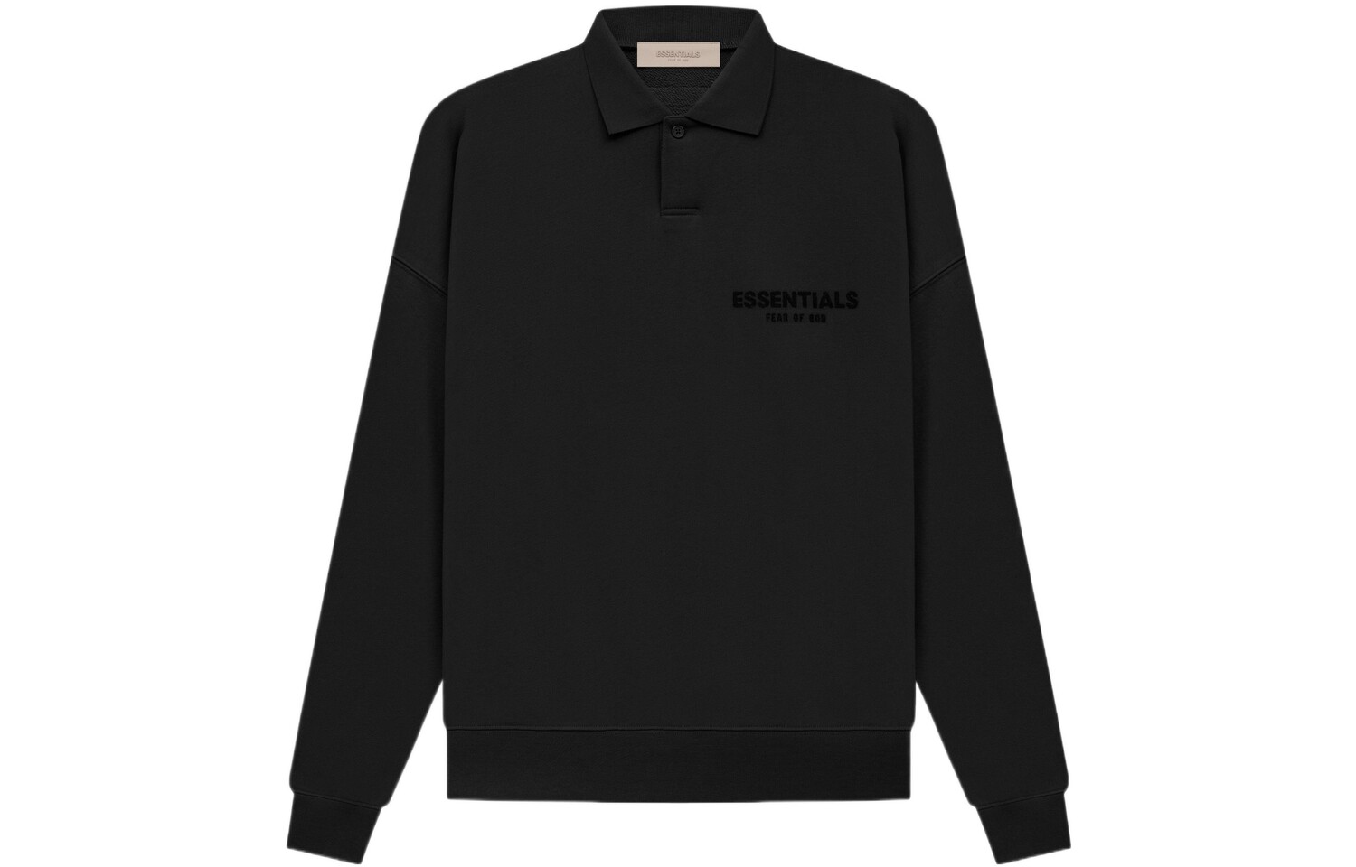 

Рубашка поло унисекс черная Fear Of God Essentials, черный